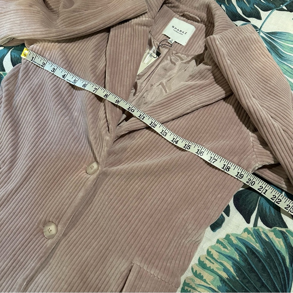 Anthropologie Sparkz Copenhagen Grey Rose Silva Blazer IRREGULAR See Description - Picture 10 of 12